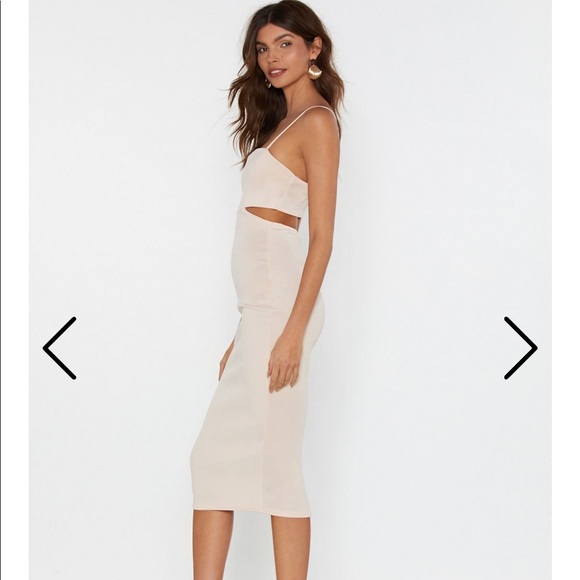 NASTYGAL | NWT Back in the Game Cut-Out Midi Dress - Picture 2 of 5